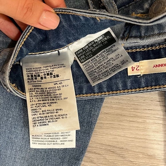 Jeans Levi’s LEVIS 24 Blu Basic Skinny - Picture 7 of 8